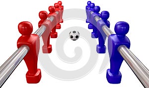 Foosball Kickoff Top Isolated