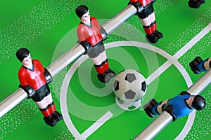 Foosball table match