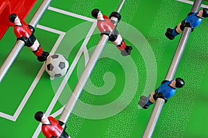Foosball table match
