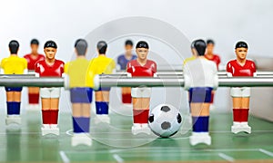 Foosball table players