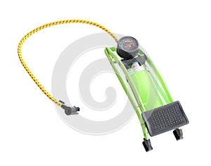 Foot air pump and pressure meter