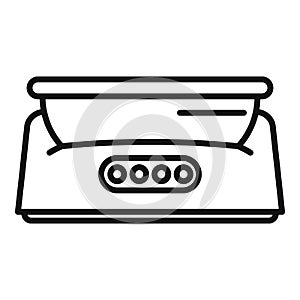 Foot bath device icon outline vector. Water massage