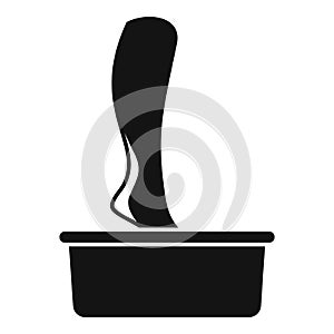 Foot bath icon simple vector. Spa feet