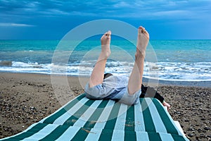 Foot boy on the daybed