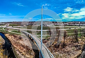 Foot bridge in Denver Colorado