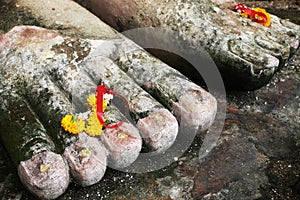 The foot of Buddha