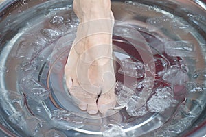 Foot care, Soak your feet in cold water