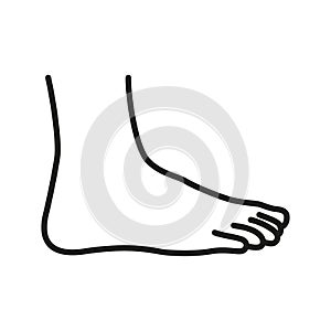 Foot icon - editable stroke