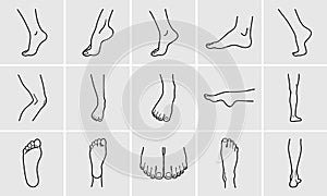 Foot icons photo