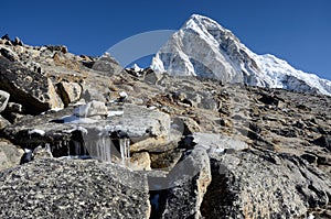 Foot of Kala Patthar mountain (5164 m ), Nepal, Everest region