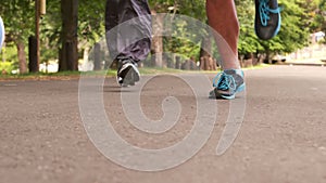 Foot of marathon runners