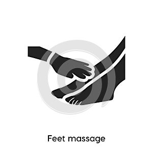 Foot massage icon vector. foot massage icon vector symbol illustration. Modern simple vector icon for your design.