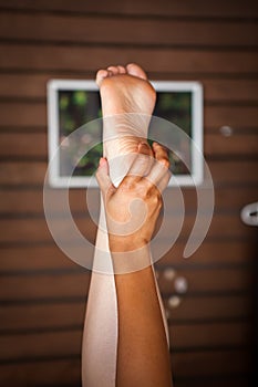 Foot Massage, stretching