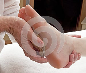 Foot massage for wellbeing