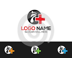 Foot Medical Logo Template online store vectors illustration