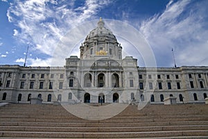 At the Foot of the Minnesota Capitol Steps