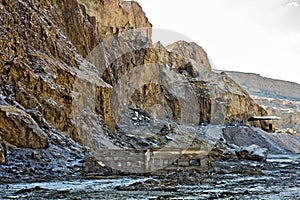 Foot of Mount Sodom . Israel.