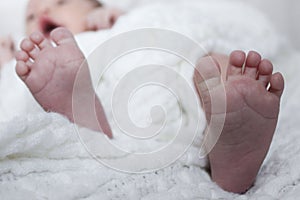 Foot of the newborn 1