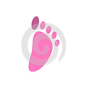 Foot palm icon design template vector illustration