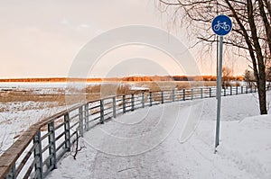 Foot path along seacoast