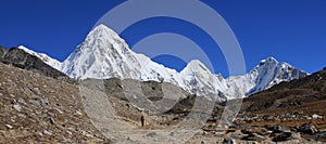 Foot path leading towards the Everest Base Camp