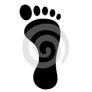 Foot print vector icon