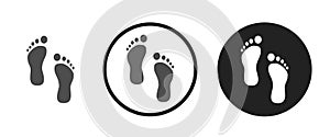 Foot prints icon . web icon set .