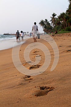 Foot Prints In The Sand