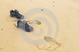 Foot Prints in the Sand