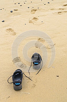 Foot Prints in the Sand