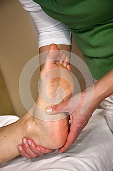Foot reflex zone massage