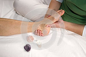 Foot reflex zone massage