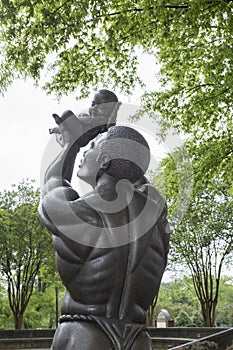 `Behold` a sculpture of Kunta Kinte at the Martin Luther King, Jr. National Historic Site