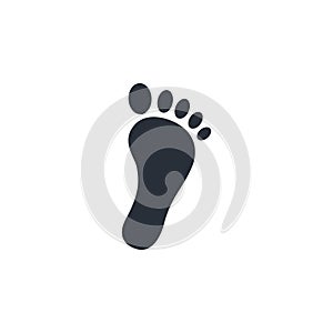 Foot step icon. foot step vector illustration