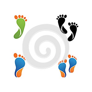 Foot therapist logo vector icon