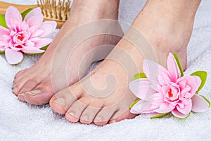 Foot zone reflex massage mindfulness