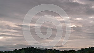 Footage B Roll Timelapse Sky and black cloud or Dark grey storm clouds and dark stormy cloudy nature time lapse storm clouds at su