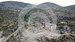 Footage over the ghost town in Real del Catorce in San Luis Potosi