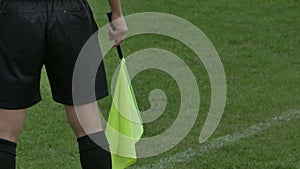 Footbal Referee with Flag