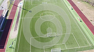 Footbal Stadium Aerial View