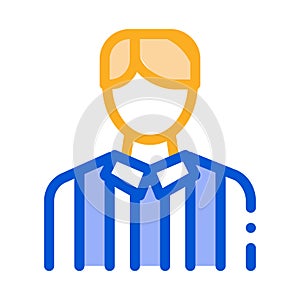 Football Arbitrator Icon Outline Illustration