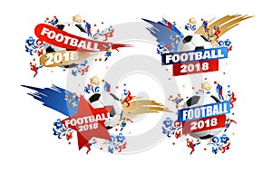 Football background place for text 2018