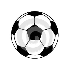 Football ball icon isolated on white background soccer ball pictogram