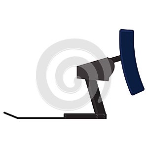 football blocking sled. Vector illustration decorative design