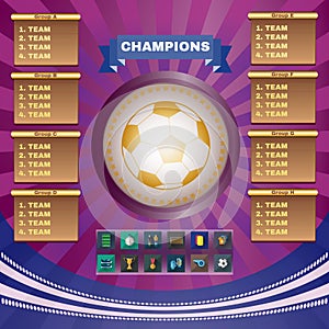 Football Champions Groups and Teams