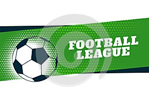 football championship league background with halftone effect