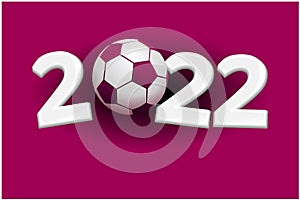 Football championship in Qatar - sport vector background