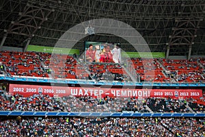 Football club Shakhtar Donetsk fans