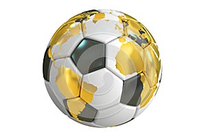 Football concept, 3D rendering