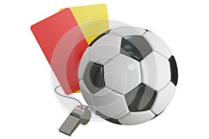 Football concept, 3D rendering